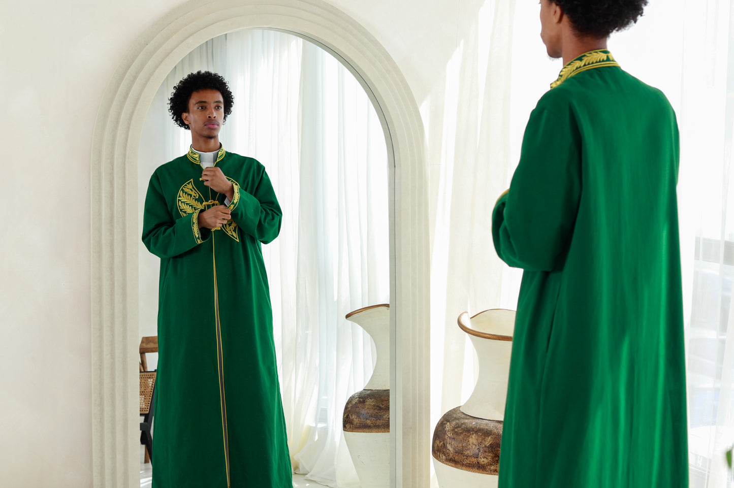 Emerald Green Somali Jubbad